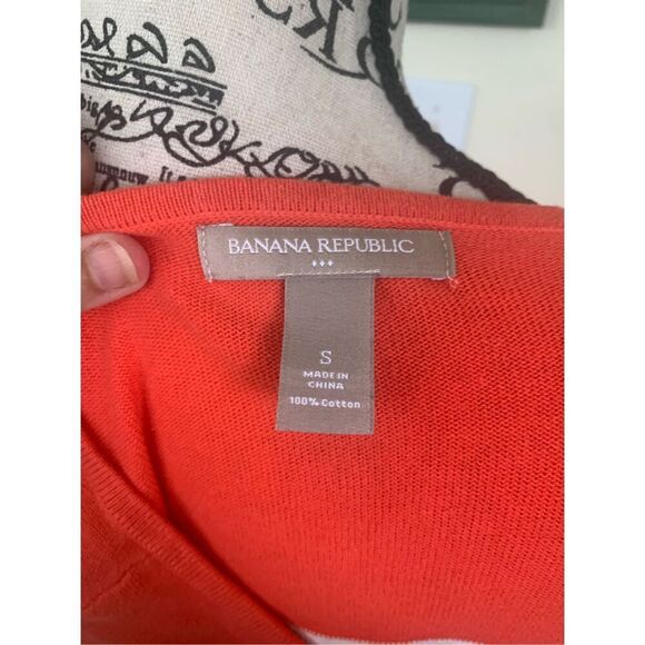 Banana Republic Stripped Navy Blue Dress - Picture 6 of 9